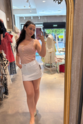 Falda vaquera blanca